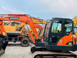 2022 Doosan DX60 crawler excavator, side view