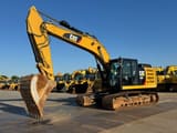 2019 Caterpillar 326FL crawler excavator, side view
