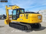 2025 Caterpillar 323D3 crawler excavator, rear three-quarter view