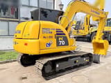 2023 Komatsu PC70-8 crawler excavator, rear three-quarter view