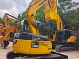 2024 Komatsu PC78US mini excavator, rear three-quarter view