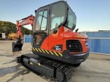 2022 Doosan DX60 mini excavator, front three-quarter view