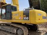 2022 Komatsu PC350-7 crawler excavator, rear three-quarter view