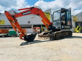 2004 Doosan DH55 mini excavator, side view