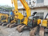 2021 Hyundai R225LC-7 crawler excavator, front three-quarter view