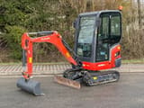 2015 Kubota KX016-4 mini excavator, side view