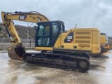 2018 Caterpillar 320 crawler excavator, side profile view