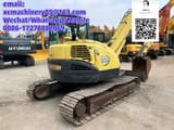 2020 Yanmar VIO80 excavator, rear three-quarter view