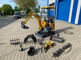 Berger Kraus BK1250JS mini excavator with attachments
