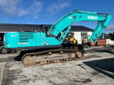 2017 Kobelco SK350 NLC-10 crawler excavator, side profile view