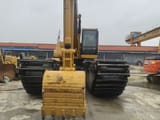 2021 Caterpillar 320C amphibious excavator, front view
