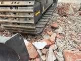 2024 Hitachi ZX70 mini excavator track and bucket detail