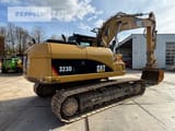 2011 Caterpillar 323DL crawler excavator, rear three-quarter view
