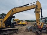 2018 Caterpillar 326FL crawler excavator side view