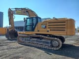 2022 Caterpillar 350 crawler excavator side view