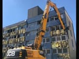 2014 JCB JS360 demolition excavator, rear three-quarter view