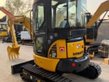 2024 Komatsu PC35 MR mini excavator, rear three-quarter view