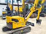 2025 XCMG XE17U mini excavator, rear three-quarter view