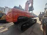 2025 Doosan DX340LC-9C crawler excavator rear three-quarter view