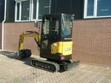 2022 Sany SY18C mini excavator, three-quarter view