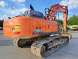 2017 Hitachi Zaxis 350LC crawler excavator, rear three-quarter view