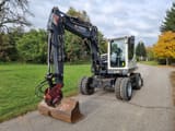 2013 Terex TW85 wheel excavator, front three-quarter view