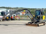 2019 Volvo EC55 mini excavator, side view