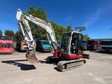 2017 Takeuchi TB260 mini excavator, side view