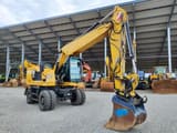 2018 Caterpillar M316F wheel excavator, side profile view