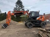 2023 Hitachi Zaxis 155W-7 wheel excavator, side view
