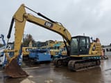 2018 Caterpillar 320GC crawler excavator, side profile view