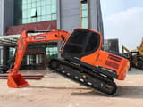 2022 Doosan DX150-9C mini excavator, side profile view