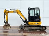 2018 JCB 48Z-1 mini excavator, side profile view