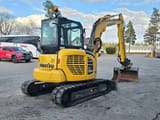 2020 Komatsu PC58MR-5E0 crawler excavator, rear three-quarter view