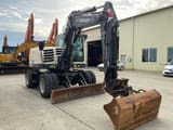 2017 Terex TW95 wheel excavator, front three-quarter view