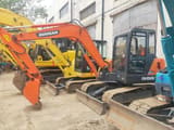 2020 Doosan DH55 mini excavator, side view