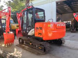 2013 Hitachi Zaxis 70 mini excavator, rear three-quarter view