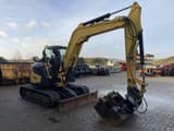2017 Yanmar VIO80-1A mini excavator, side profile view
