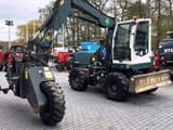 2015 Gallmac TG12 wheel excavator, side view with auger attachment