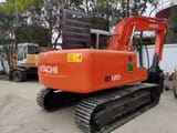 Hitachi EX120-5 crawler excavator, rear three-quarter view