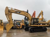 2019 Caterpillar 330BL crawler excavator side profile view