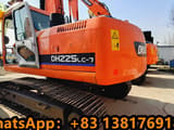 2022 Doosan DH225LC-7 crawler excavator, rear three-quarter view