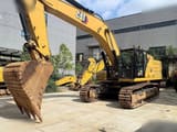 2022 Caterpillar 336GC crawler excavator, front three-quarter view