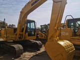 2017 Komatsu PC130-7 crawler excavator, front three-quarter view