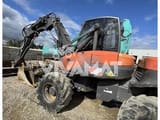 2018 Mecalac 12MTX wheel excavator, side view
