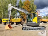 2018 Volvo ECR145EL crawler excavator, side profile view