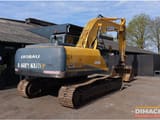 2011 CASE CX210B crawler excavator rear three-quarter view