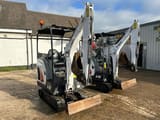 2020 Bobcat E19 mini excavator, front three-quarter view