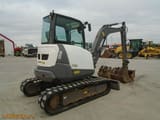 2017 Volvo ECR50D mini excavator, rear three-quarter view