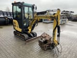 2017 Yanmar SV18 mini excavator, front three-quarter view